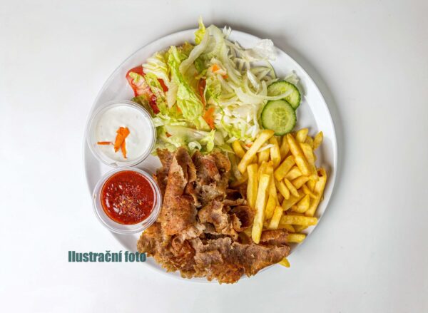 2. A small plate with a side dish