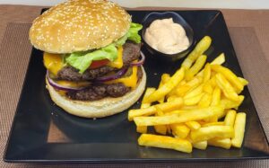 Double Black Bull Burger